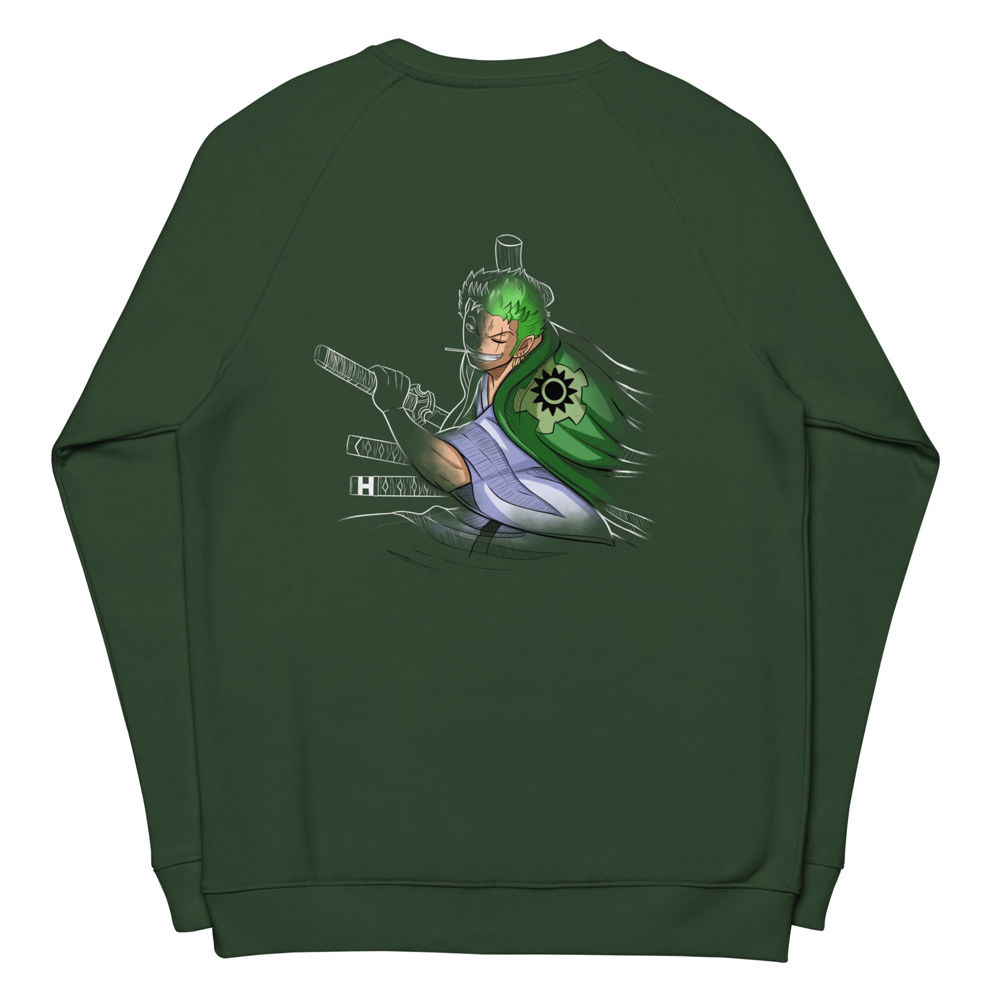 Sudadera orgánica raglán unisex